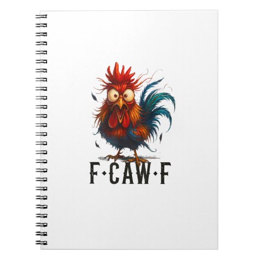 F-Caw-F Huhn Hahn Lustiges Meme Notizblock (Vorderseite)