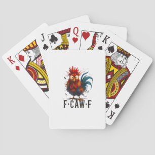 F-Caw-F Huhn Hahn Lustiges Meme Spielkarten