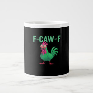 F-Caw-F Huhn im Vintage-Stil Jumbo-Tasse