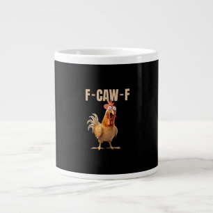 F-Caw-F Huhn im Vintage-Stil Jumbo-Tasse
