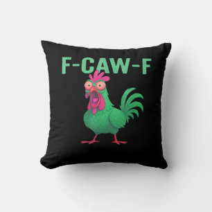 F-Caw-F Huhn im Vintage-Stil Kissen