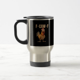 F-Caw-F Huhn im Vintage-Stil Reisebecher