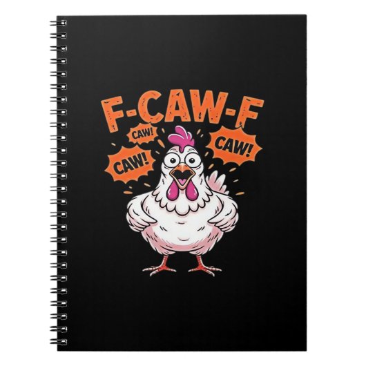 F-Caw-F Huhn Klassisch Cool Einzigartig Notizblock (Vorderseite)