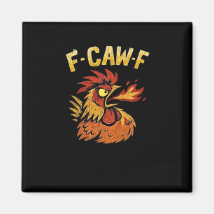 F-Caw-F-Huhn Klassisch Minimal Sauber Magnet