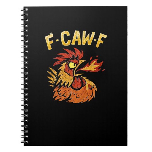 F-Caw-F-Huhn Klassisch Minimal Sauber Notizblock (Vorderseite)