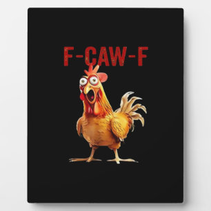 F-Caw-F Huhn Klassische Vintage-Kunst Fotoplatte