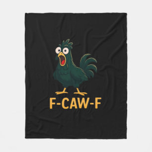 F-Caw-F Huhn Klassischer Vintage-Stil Fleecedecke