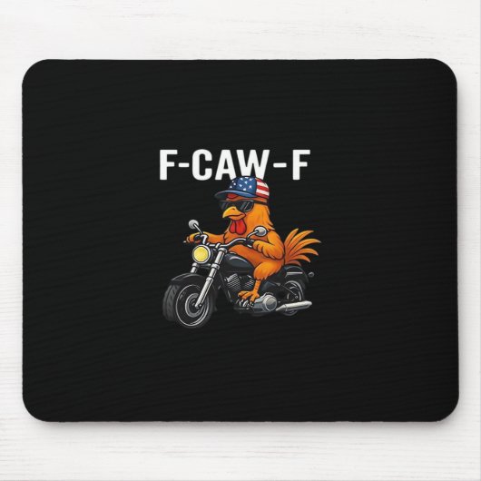 F-Caw-F Huhn Klassisches Ästhetik-Grafik Mousepad (Vorne)