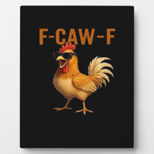 F-Caw-F Huhn Klassisches Ästhetisches Design Fotoplatte