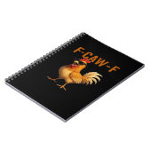 F-Caw-F Huhn Klassisches Ästhetisches Design Notizblock (Linke Seite)