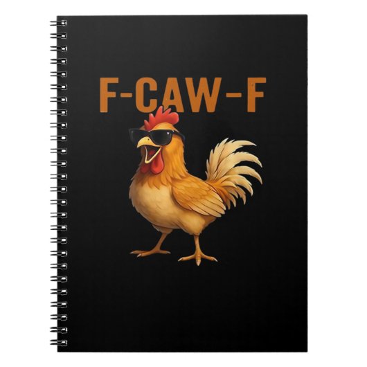 F-Caw-F Huhn Klassisches Ästhetisches Design Notizblock (Vorderseite)