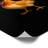 F-Caw-F Huhn Klassisches Ästhetisches Design Poster (Ecke)