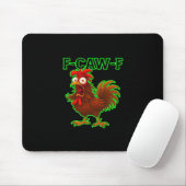 F-Caw-F Huhn Klassisches Retro-Grafik Mousepad (Mit Mouse)