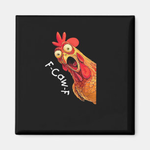 F-Caw-F-Huhn Klassisches Vintage-Grafik Magnet