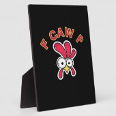 F-Caw-F Huhn Lustig Fotoplatte (Seite)