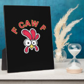 F-Caw-F Huhn Lustig Fotoplatte (Seite)