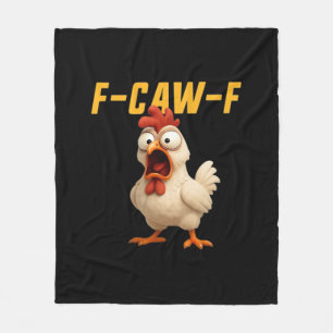 F-Caw-F Huhn Lustiges Huhn F-Caw-F Gang Vintage Fleecedecke