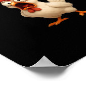 F-Caw-F Huhn Lustiges Huhn F-Caw-F Gear Creativ Poster (Ecke)