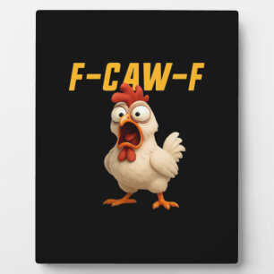 F-Caw-F Huhn Lustiges Huhn F-Caw-F Zahnrad Vintage Fotoplatte