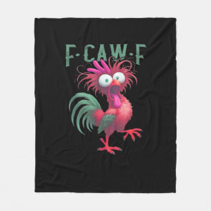 F-Caw-F Huhn Minimal Sauber Fleecedecke
