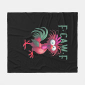 F-Caw-F Huhn Minimal Sauber Fleecedecke (Vorderseite (Horizontal))