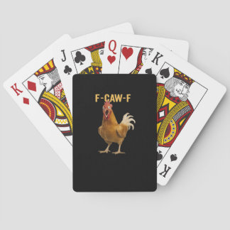 F-Caw-F Huhn Wesentliches Kreatives Grafikdesign Spielkarten