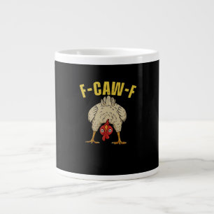 F-Caw-F-Huhn Wesentliches Kunstdesign Jumbo-Tasse