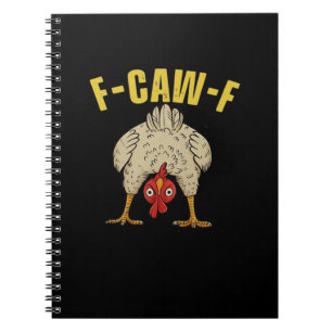 F-Caw-F-Huhn Wesentliches Kunstgraphic Notizblock