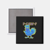 F-Caw-F Hühnchen Klassisch Kreative Freizeitkleidu Magnet (Vorderseite/Rückseite)