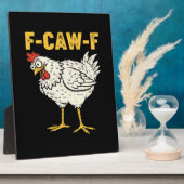 F-Caw-F Hühnchen Klassisch Retro Cool Fotoplatte (Seite)