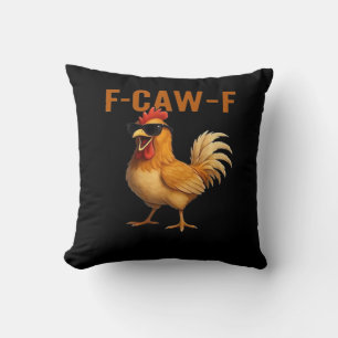 F-Caw-F Hühnchen Klassisches Ästhetisches Design Kissen