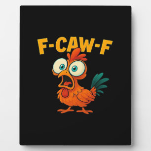 F-Caw-F Hühnchen Wesentliche Kreative Casualmode Fotoplatte
