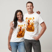 F-Caw-F Hühner-Erntedankfest T-Shirt (Unisex)