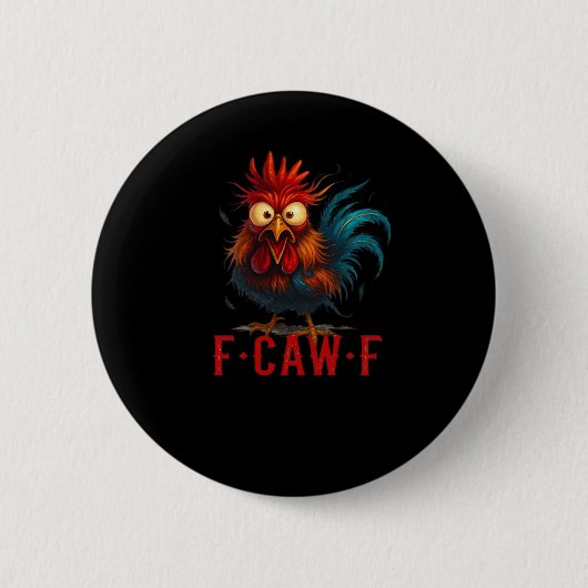 F-Caw-F Hühner-Essential-Basis-Stil Button (Vorderseite)