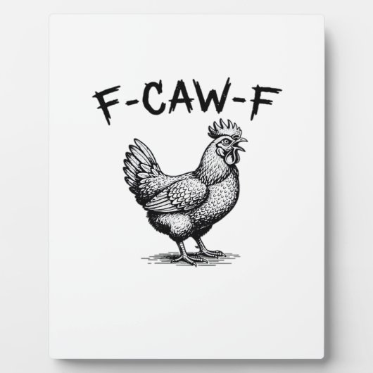F-Caw-F Hühner-Essential Fotoplatte (Vorderseite)