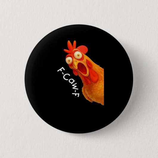 F-Caw-F Hühner Essential Minimal Clean Button (Vorderseite)