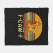 F-Caw-F Hühner Essential Retro Klassiker Fleecedecke (Vorderseite (Horizontal))