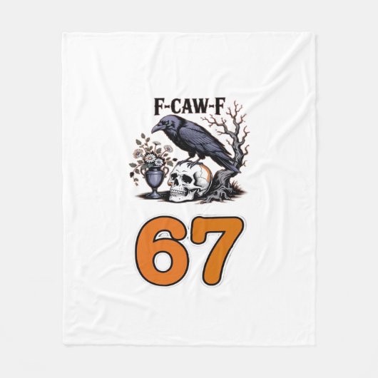 F-Caw-F Hühner Halloween Klassiker Fleecedecke (Vorderseite)