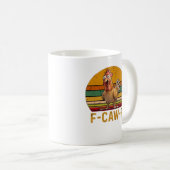 F-Caw-F Hühner Humor Essential Minimal Sauber Kaffeetasse (VorderseiteRechts)