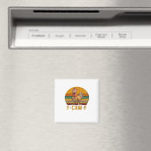 F-Caw-F Hühner Humor Essential Minimal Sauber Magnet (In Situ (Geschirrspüler))