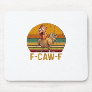 F-Caw-F Hühner Humor Essential Minimal Sauber Mousepad