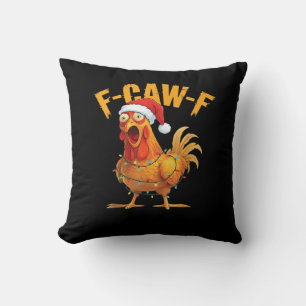 F-Caw-F Hühner-Weihnachts-Essential Kissen
