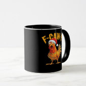 F-Caw-F Hühner-Weihnachts-Essential Tasse (VorderseiteRechts)