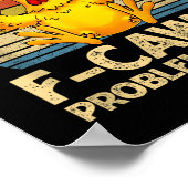 F-caw-f Humor Angry Chicken Dont Like Me Problem S Poster (Ecke)