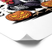 F Caw F Humor Crow Gothic Funny Style Poster (Ecke)