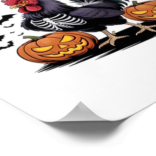 F Caw F Humor Crow Gothic Funny Style Poster (Ecke)