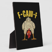 F-Caw-F Humor Gothic Crow Funny Aesthetic Style Fotoplatte (Seite)