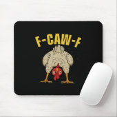 F-Caw-F Humor Gothic Crow Funny Aesthetic Style Mousepad (Mit Mouse)