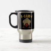 F-Caw-F Humor Gothic Crow Funny Aesthetic Style Reisebecher (Links)
