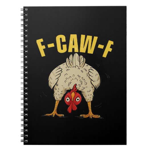 F-Caw-F Humor Gothic Crow Funny Ästhetischer Stil Notizblock (Vorderseite)
